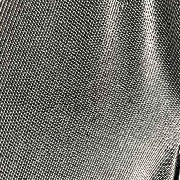 CM SHAPES Woman Plus 1X Pants Pull On Full Length Acordian Pleated Shine Formal - Picture 5 of 5